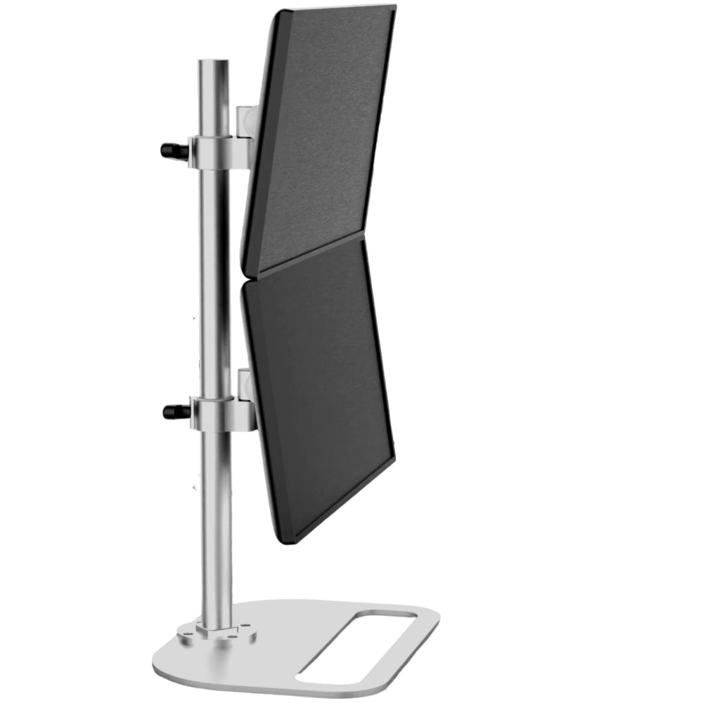Sectionless arm dual screen bracket