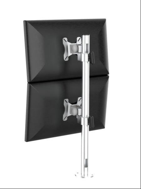 Sectionless arm dual screen bracket