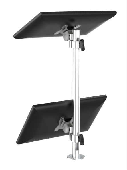 Sectionless arm dual screen bracket