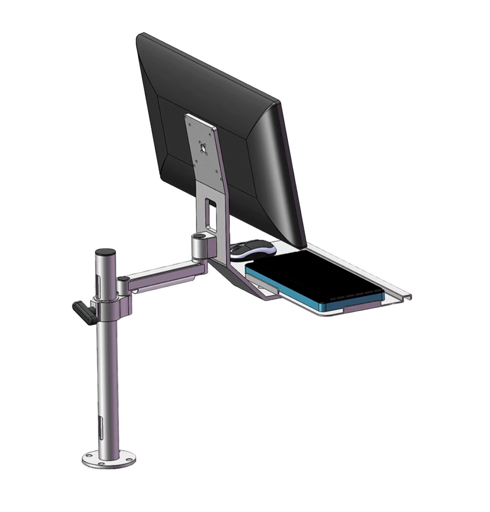 Desktop monitor with keyboard stand 078STD
