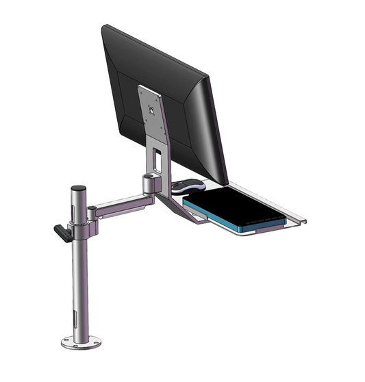 Desktop monitor with keyboard stand 078STD