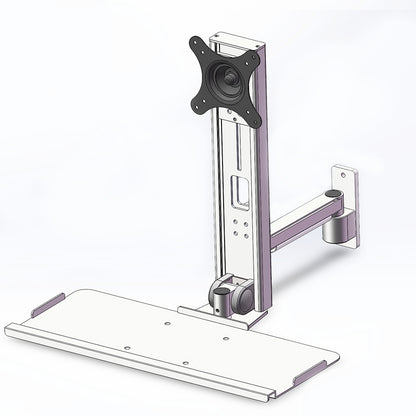 Wall display with keyboard stand 092STD