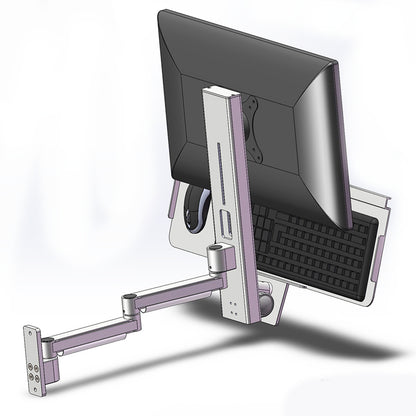 Wall display with keyboard stand 092STD