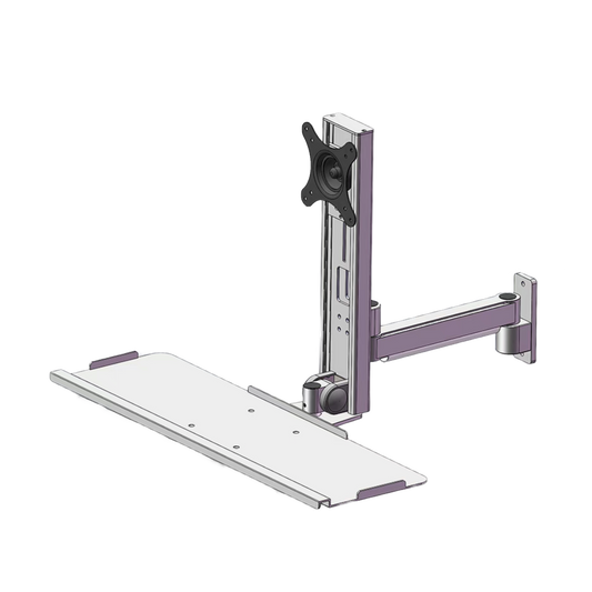Wall display with keyboard stand 092STD