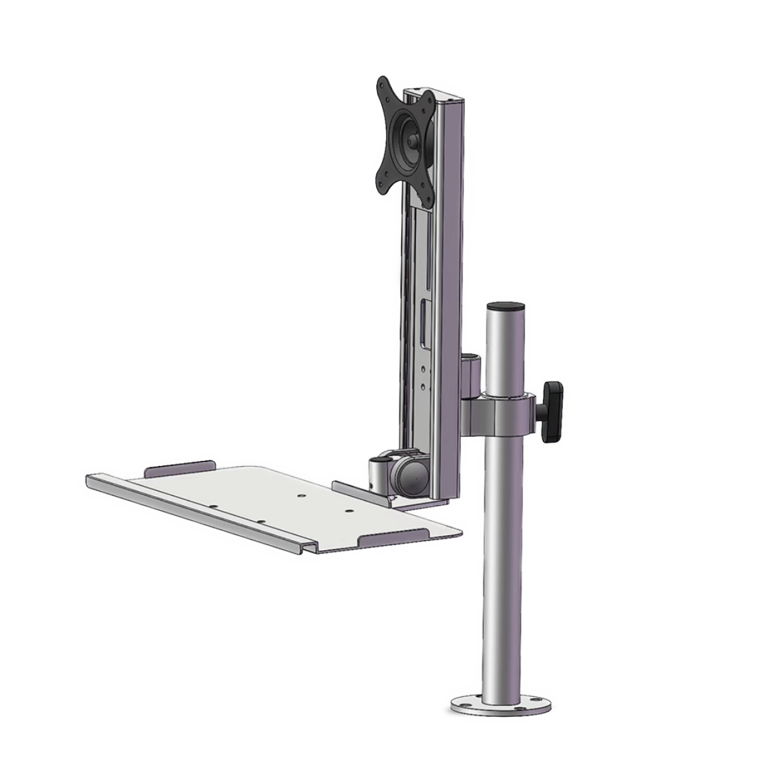 Pole display with keyboard stand 093STD