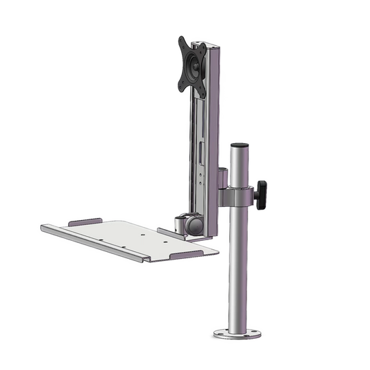 Pole display with keyboard stand 093STD