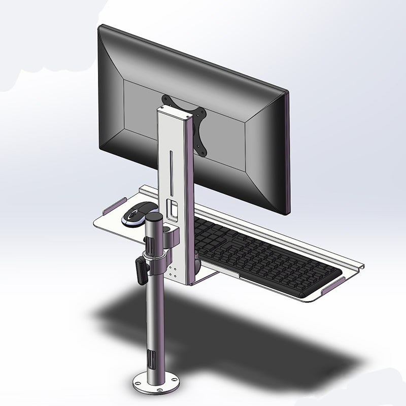Pole display with keyboard stand 093STD