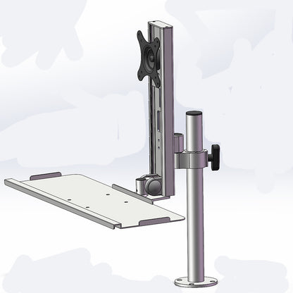 Pole display with keyboard stand 093STD