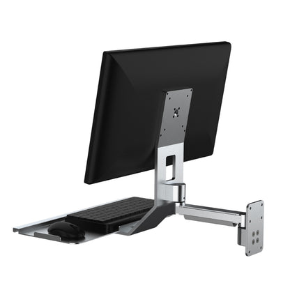 Wall-mounted monitor with keyboard stand 076STD