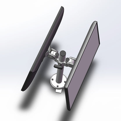Two-way monitor stand