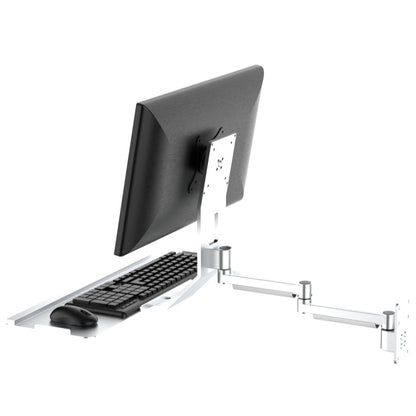 Wall-mounted monitor with keyboard stand 076STD