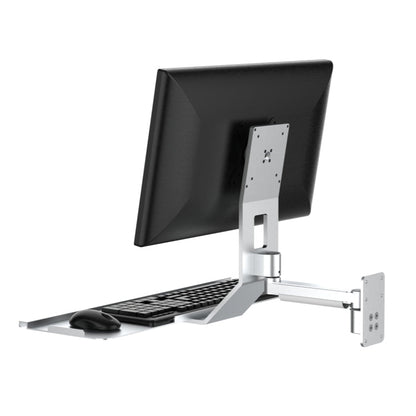 Wall-mounted monitor with keyboard stand 076STD
