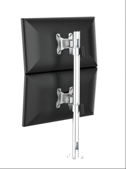 Sectionless arm dual screen bracket