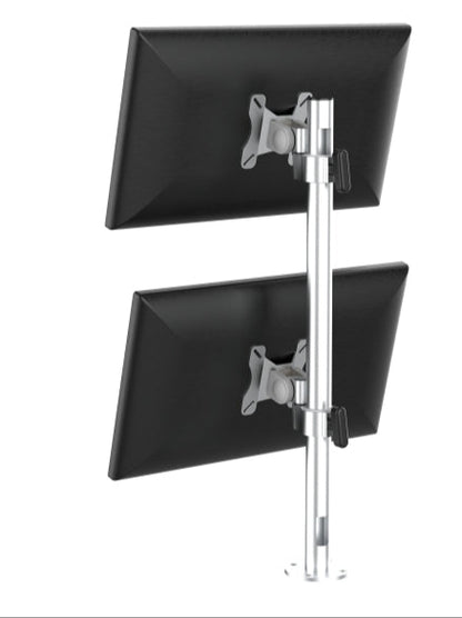 Sectionless arm dual screen bracket