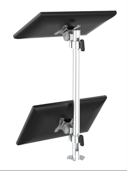 Sectionless arm dual screen bracket